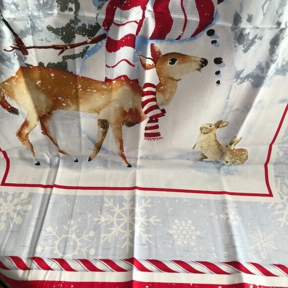 Welcome Winter Snowman Fabric Panel 24" x 44" Christmas Holliday by Henry Glass - Picture 3 of 6